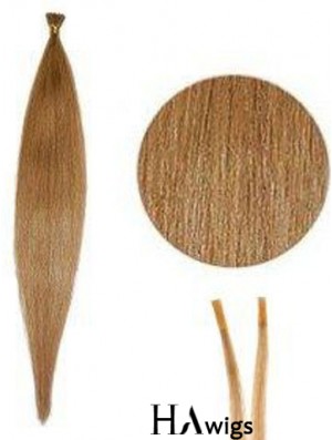 Blonde Straight Stick/I Tip Hair Extensions