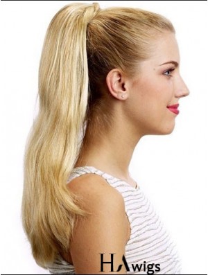 Stylish Straight Blonde Ponytails