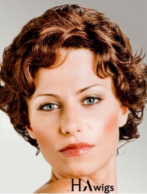 Curly Auburn Cheap Short Classic Wigs