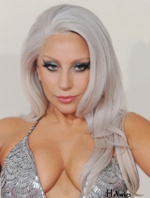 Good Long Wavy 20 inch Synthetic Grey Wigs