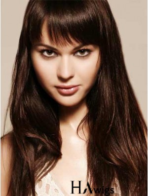 Remy Human Hair Auburn Fringe Extensions