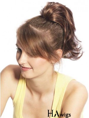 Amazing Wavy Brown Ponytails